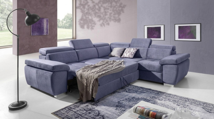 XXL Polster Wohnlandschaft Sofa Eck Sitz Polster Schlaf Garnitur Couchen Sofas