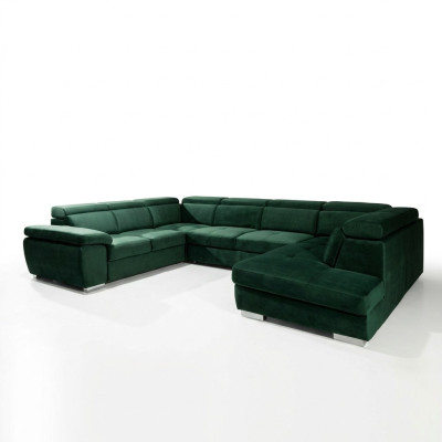 Multifunktion Big Wohnlandschaft U Form Ecksofa Sofa Stoff Couch Polster