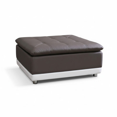 Lounge Hocker XXL Club Fußhocker Ottomane Pufa Leder Textil Ottoman