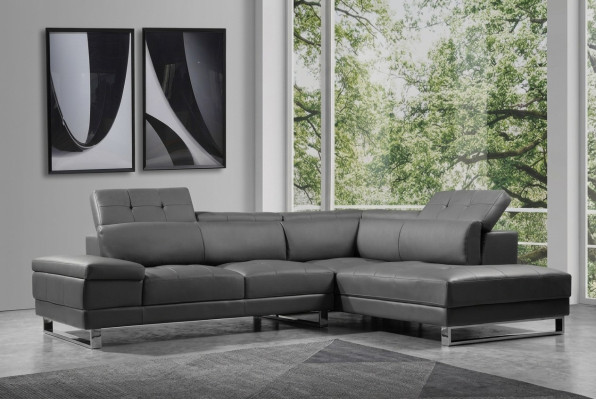 Design Ledersofa Sofa Couch Polster Ecke Sitz Garnitur Wohnlandschaft
