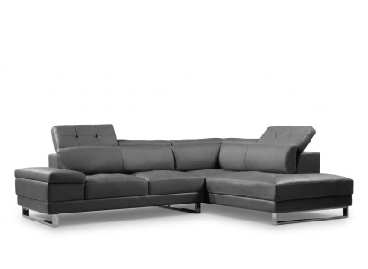 Design Ledersofa Sofa Couch Polster Ecke Sitz Garnitur Wohnlandschaft