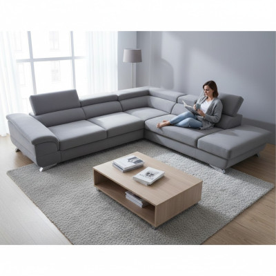 Schlafsofa Funktions Sofa Polster Wohnzimmer Ecksofa Textl Sitz Garnitur