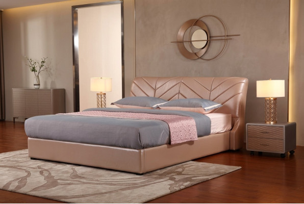 Modernes Luxus Design Bett XXL Betten Stil Hotel Doppel Leder 140 160