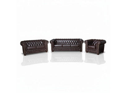 Chesterfield Ledersofa Sofagarnitur Sofa Couch Polster Sitz Sofas Garnituren Neu