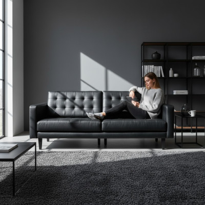 Chesterfield Sofa 3 Sitzer Tirana Couch Sofas Couchen Wohnzimmer Design Neu