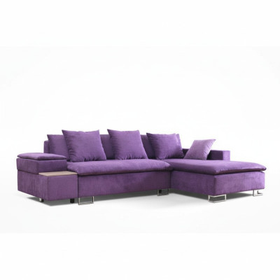 Design Ecksofa Sofa L-form Bettfunktion Couch Polster Sitz Eck Sofas Textil Neu