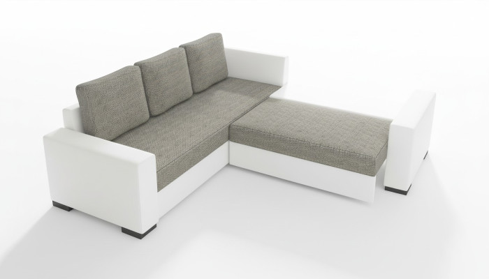 Design Schlafsofa Sofa Polster Wohnzimmer Ecksofa Sitz Couch Stoff Garnitur