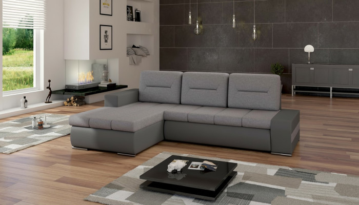 Design Ecksofa Ottavio Bettfunktion Couch Wohnlandschaft Sofas Schlaf Sofa