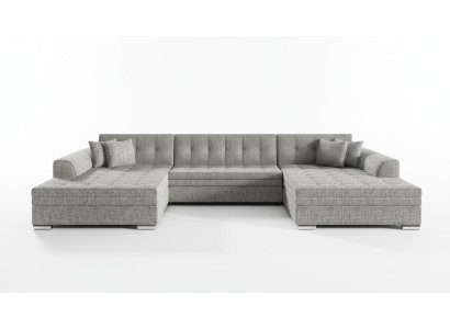 Design Ecksofa Schlafsofa Bettfunktion Couch Leder Polster Textil Sofas Neu 1070