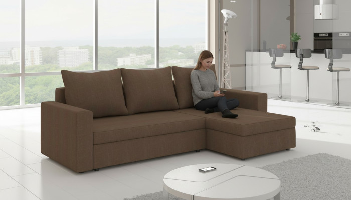 Design Ecksofa Schlafsofa Bettfunktion Couch Leder Polster Textil Sofas Neu 502