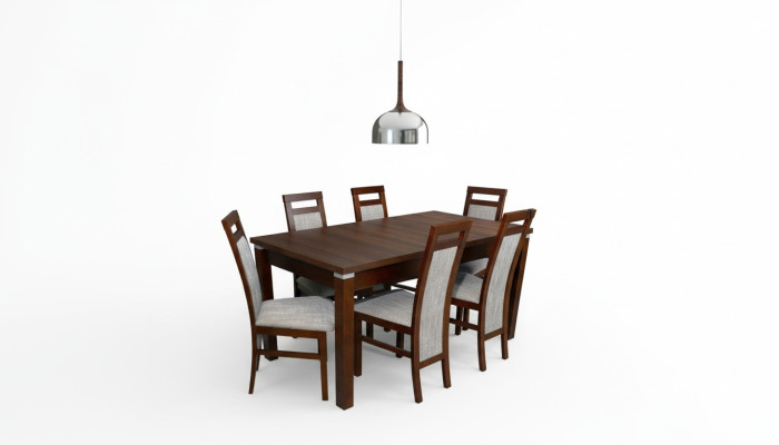 Tisch + 6 Stühle Design Esszimmer Garnitur Stuhl Set Essgarnituren Tische