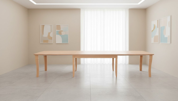 XXL Tisch 400cm Big Designer Konferenztisch Holztisch Tische Meeting