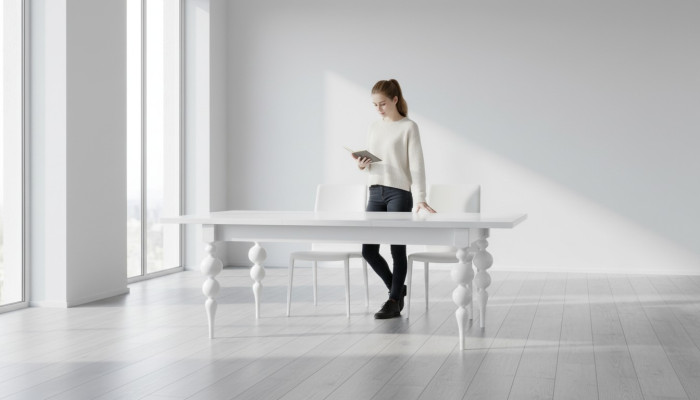 Designer Esstisch Design Tisch Holz Esszimmer Wohnzimmer Dekor klassisch