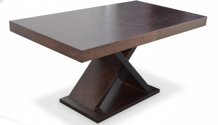 Ausziehbarer Design Holztisch Tisch Ess Wohnzimmer Holz Dekor Tische Massiv
