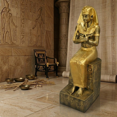 Design Ägyptischer Figur Ramses XXL Statue Skulptur Skulpturen Dekoration Deko
