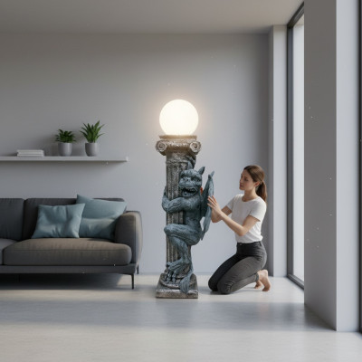 Lampe Drachenfigur Gragol Stehleuchte Lampen Leuchten Standleuchte Leuchte Neu