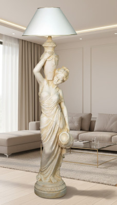 Wohnzimmer Stehlampe Leuchte Steh Leuchten XXL Design Lampe Figur Skulptur Neu