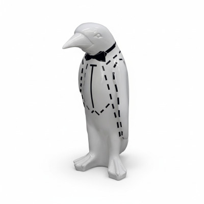 XXL Design 67cm Pinguin Luxus Figur Skulptur Handarbeit Tier Skulpturen Figuren
