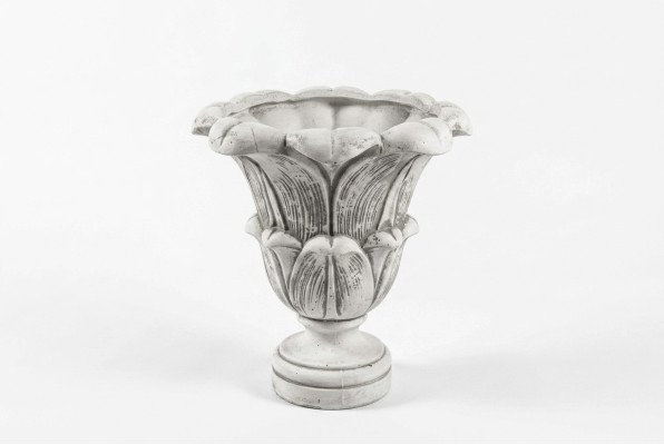 Blumenkorb Blumen Vase Gefäss Garten Figuren Terrasse Dekoration Statue