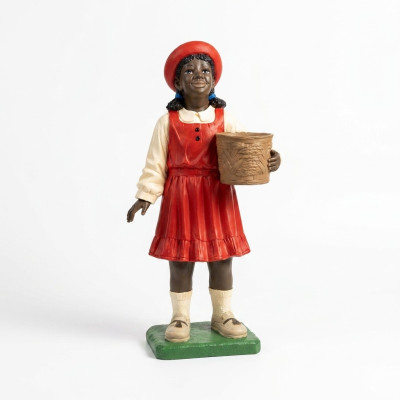 Design Schwarzes Kind Mädchen Figur Statue Skulptur Figuren Skulpturen Deko 7061