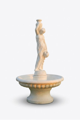 Zierbrunnen Springbrunnen Figur 206cm Brunnen Dekoration Garten Fontaine Teich