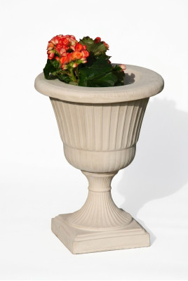 Blumenkorb Blumen Vase Gefäss Garten Terrasse Dekoration Statue Figuren Dalia