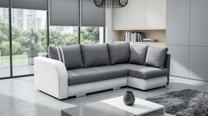Design Ecksofa Couch Wohnlandschaft Schlafsofa Funktionssofa Eck Polster