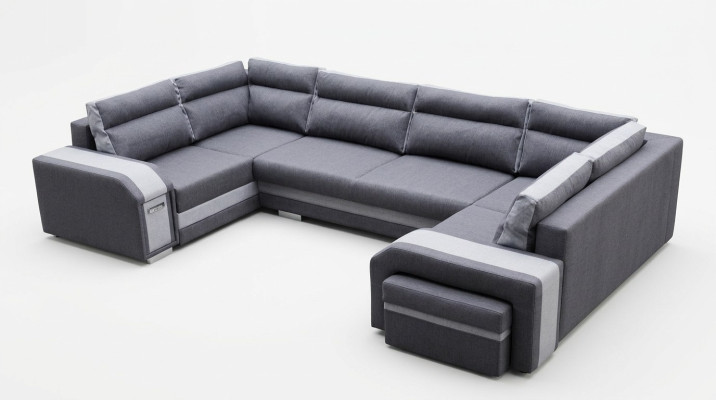 XXL Wohnlandschaft Ecksofa Sofa Couch Polster Garnitur Ecke Designer U-Form Neu