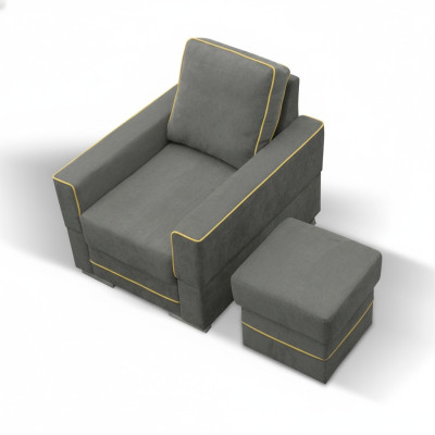 Sofa 1 Sitzer Couch Designer Textil Sofas Polster Neu Moderner Sessel