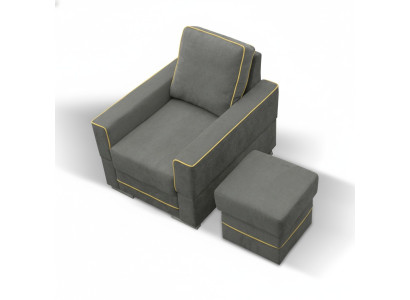 Sofa 1 Sitzer Couch Designer Textil Sofas Polster Neu Moderner Sessel
