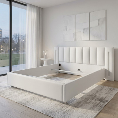 Leder Design Bett Doppel Betten Ehe Modernes Hotel Gestell Schlaf Zimmer