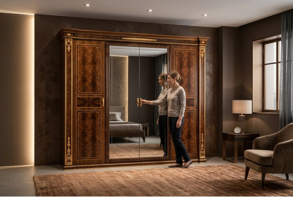 Kleiderschrank Antik Stil Barock Rokoko Jugendstil Möbel Schlafzimmer