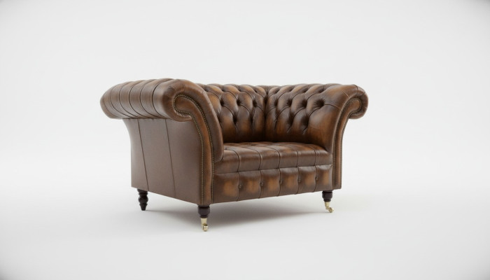 Chesterfield Leder Sofa 1 Sitzer Sofa Polster Sofas Design Luxus Couch Sofas Neu