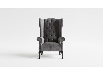 Ohrensessel Chesterfield Sessel Fernseh Couch 1 Sitzer Sofa Textil Couchen Stoff