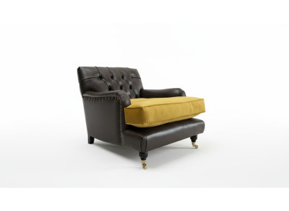 Lounge Sofa Sessel Club Relax Couch Polster Stuhl 1 Sitzer Fernseh Chesterfield