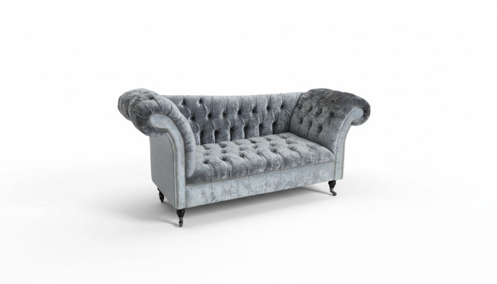 Design Chesterfield Stoff Couch Chaise Lounge Polster Neu Chaiselongues Sofas