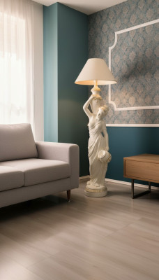 Wohnzimmer Stehlampe Leuchte Steh Leuchten XXL Design Lampe Figur Skulptur Neu