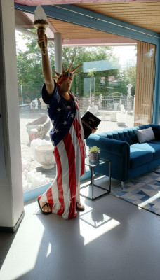 Freiheits Statue XXL 240cm Freiheitsstatue Figur USA Liberty Skulpturen Neu 6807