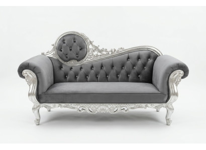 Thron Sessel Königlicher Polster Chesterfield Samt 2 Sitzer Antik Stil Stühle