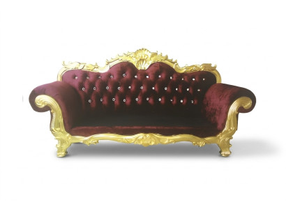 Thron Sofa Königlicher Chesterfield Polster Samt 3 Sitzer Antik Stil Sofas Neu
