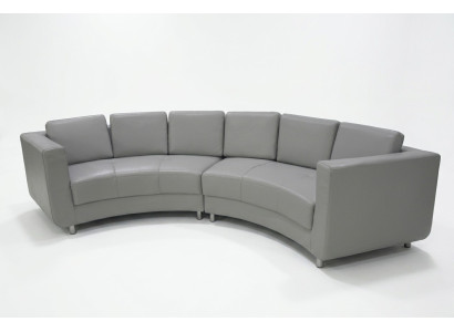 Rund Sofa Wohn Möbel Leder Sofas Couchen Polster Sitz Runde Landschaft Eck Neu