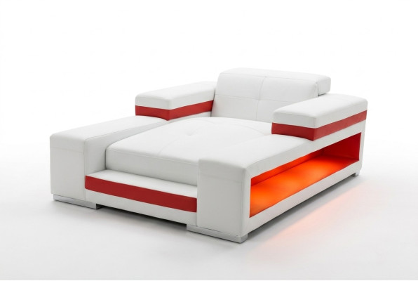 Modern Leder Komfort Liegen Liegesessel Relaxliege Chaiselongue Liege