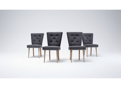 Chesterfield Stuhl Set Gruppe 6x Lehnstühle Polster Sitzgruppe