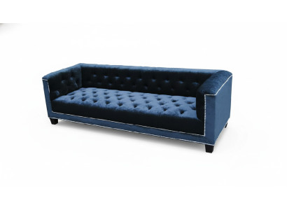 Elegante Design Couch Polster Chesterfield Sofa Couchen Sofas Dreisitzer Samt