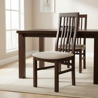 Design Set 4x Sessel Stuhl Holz Textil Polster Gastro Stühle Esszimmer Stoff