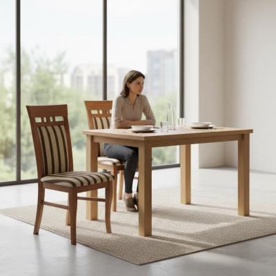 Stühle 10x Set Sessel Massivholz Esszimmer Stuhl Polster Lehnstühle Esszimmer