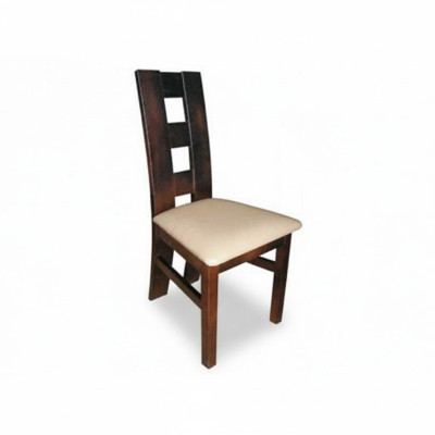 Set 6x Esszimmer Leder Esszimmerstuhl Sessel Massivholz Polster Stühl