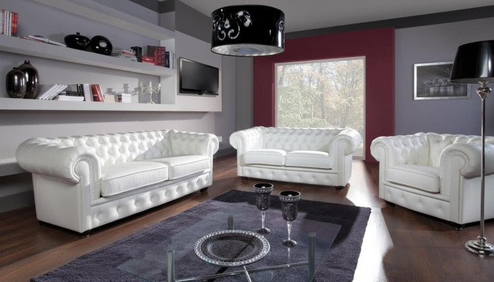 Sofagarnitur 3+1+1 Sitzer Design Relax Sofas Polster Moderne Couchen