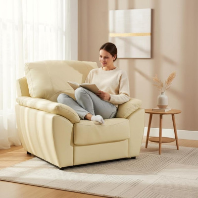 Echtleder Sofagarnitur 3+1 Sitz Klassische Sofa Couch Polster Garnitur Set