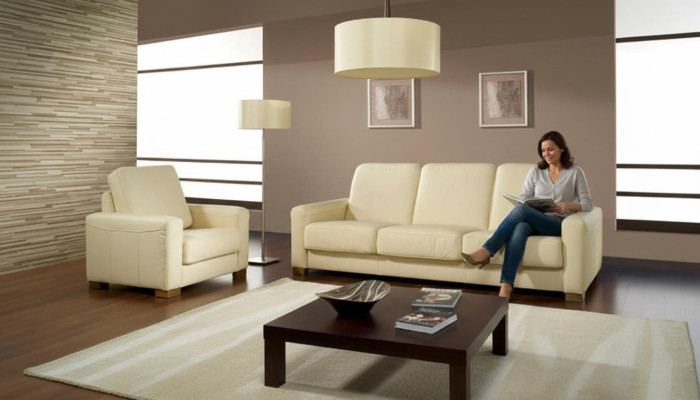 Sofagarnitur 3+2+1 Sitzer Set Design Sofas Polster Relax Couchen Leder